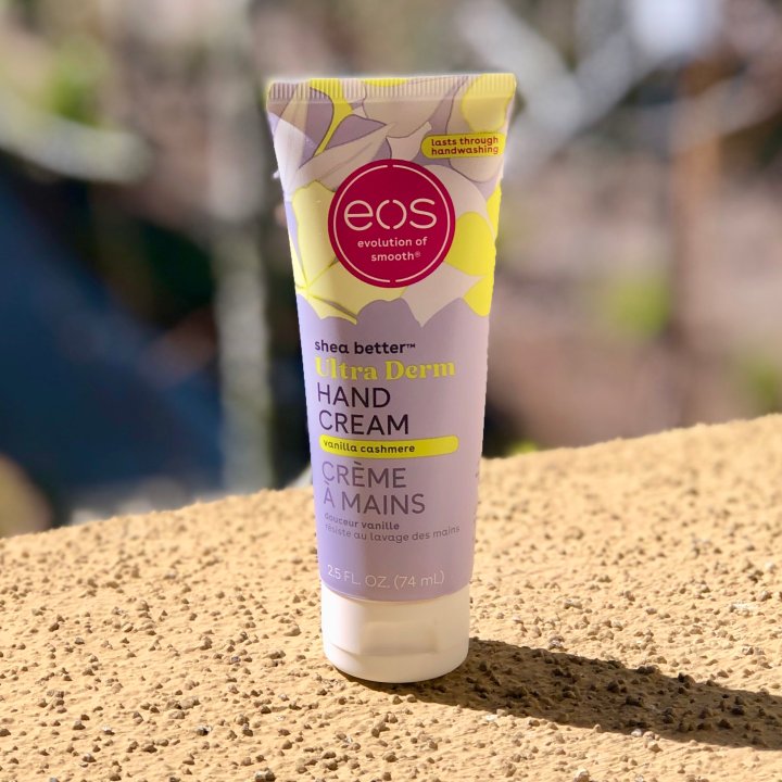 eos Shea Better Hand Cream Vanilla Cashmere 2.5 fl oz Moisturizing for Dry Skin Travel Size
