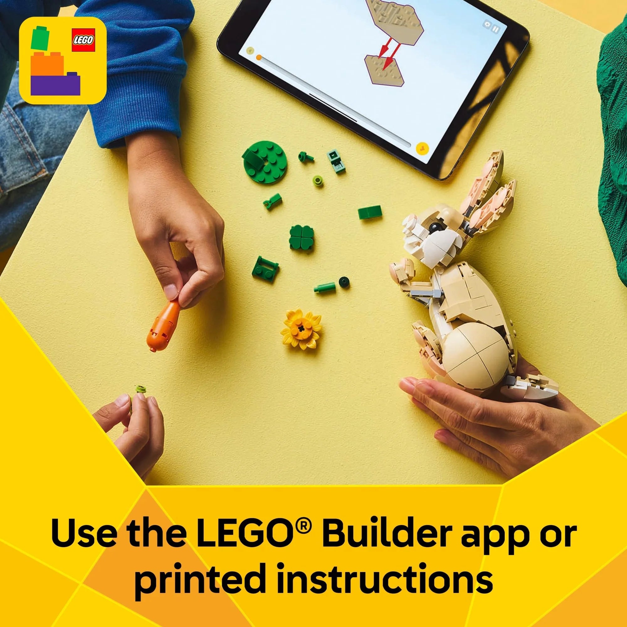 LEGO Creator 3-in-1 Cute Bunny 31162 Building Toy for Kids Ages 8+ – Bunny, Seal, or Llama