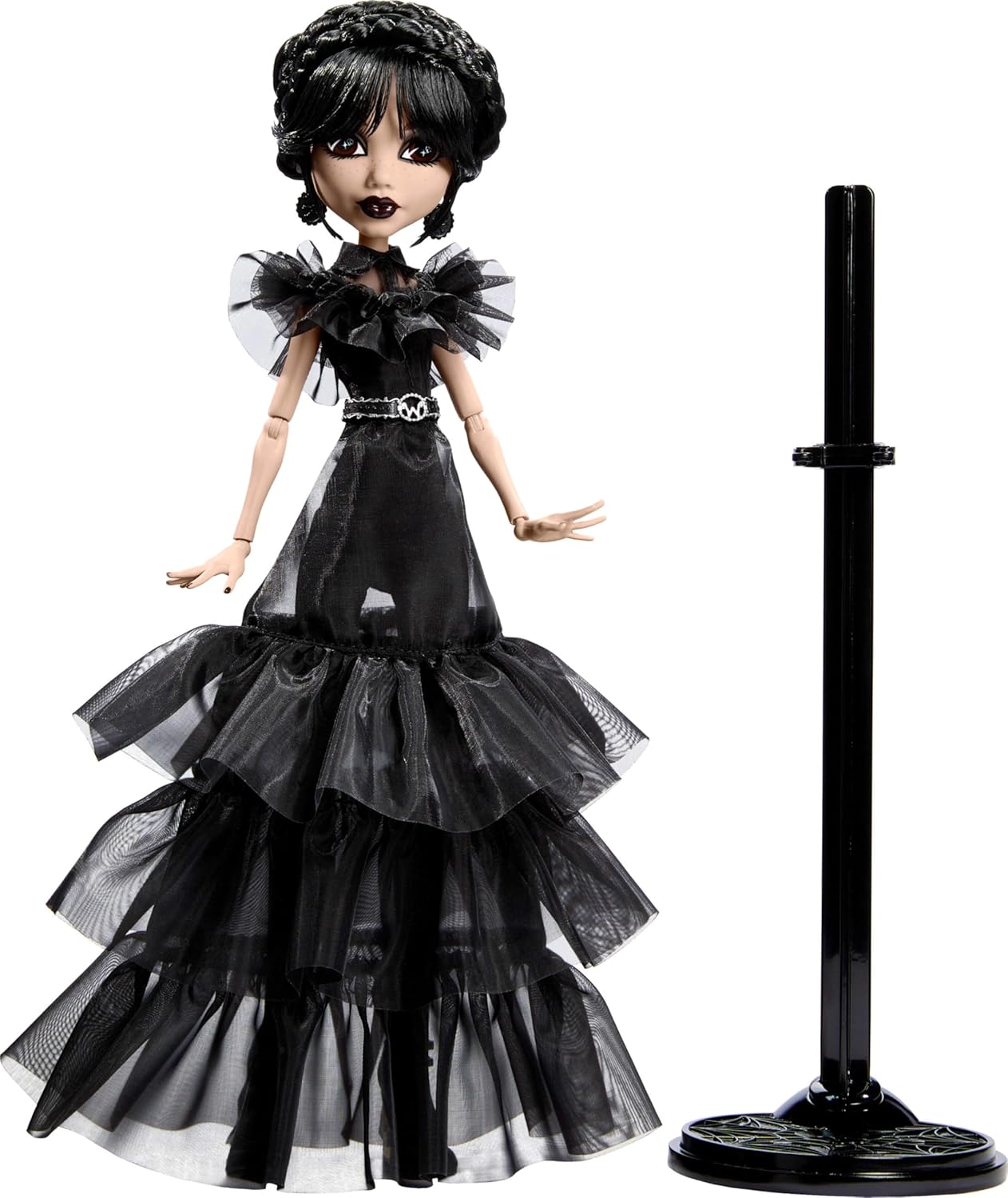 Wednesday Doll, Rave’N Wednesday Collectible in Black Gothic Gown