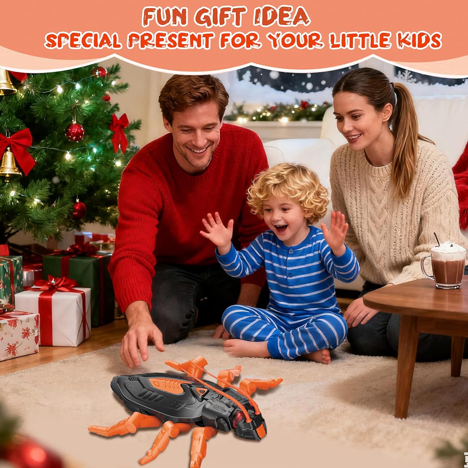 Ven Bots RC Cockroach Wall Crawler Toy for Kids – Realistic Remote Control Creepy Crawly Robot