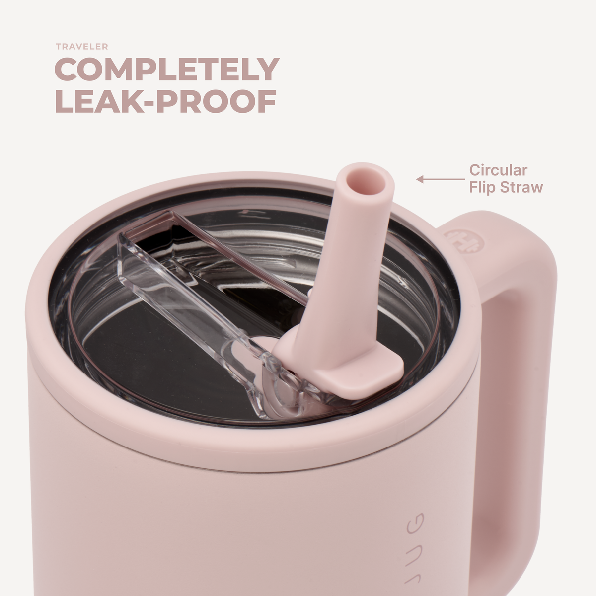 Dusty Rose HydroJug 32 oz Traveler Tumbler