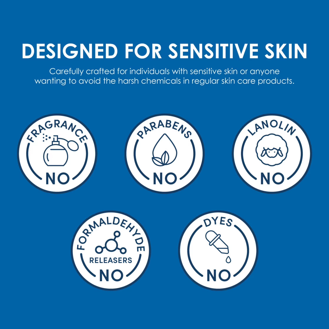 Vanicream Facial Moisturizer with SPF 30, Mineral Sunscreen with Ceramides for Sensitive Skin, Lightweight Broad-Spectrum Protection, Fragrance-Free, 2.5 oz