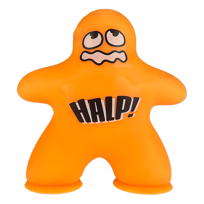 Suction Cup Squish Dude Fidget Toy - Assorted Colors and Sayings