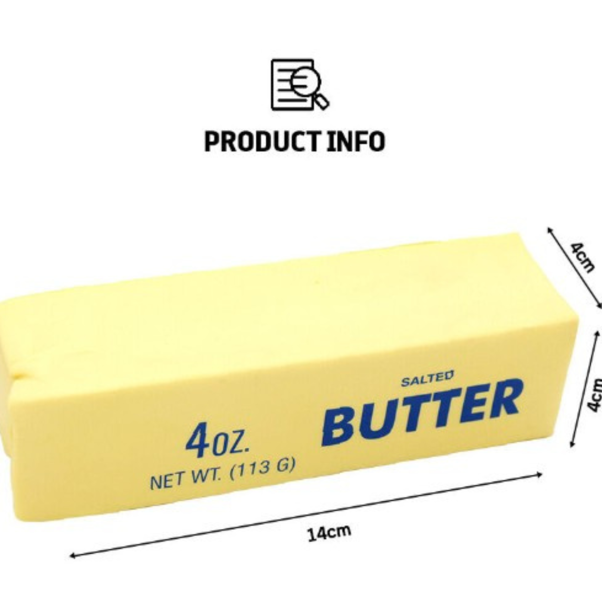 Butter Stress Ball – Soft & Slow-Rebound Squishy Toy