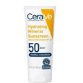 CeraVe Hydrating 100% Mineral Sunscreen For Body SPF 50 5 Fl oz - Imperfect Container