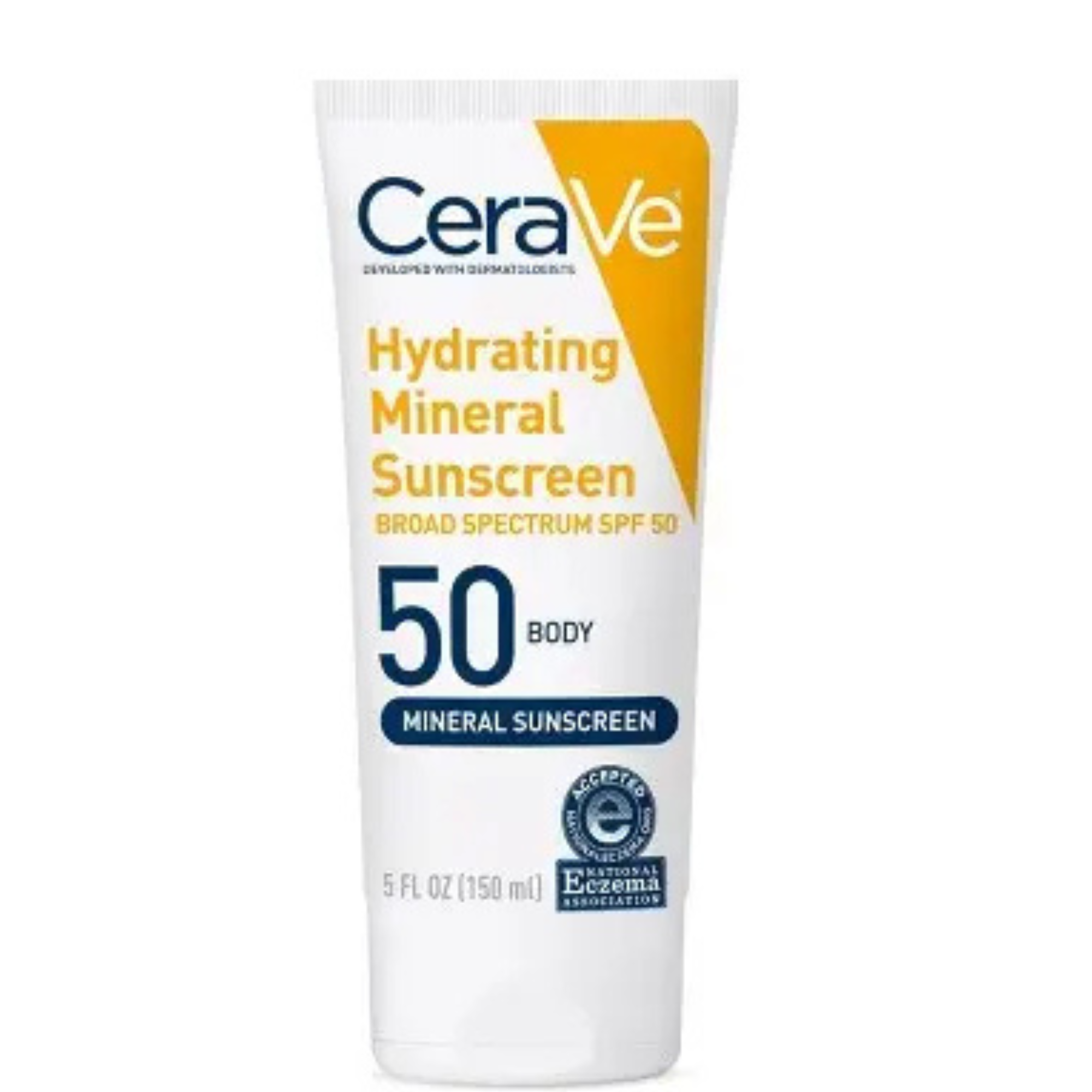 CeraVe Hydrating 100% Mineral Sunscreen For Body SPF 50 5 Fl oz - Imperfect Container