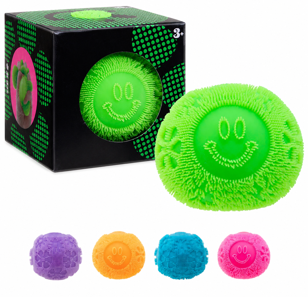 Ventrya Squish Toys Fuzz Ball Flower Power