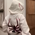 Full Zip Up Spider Hoodie - Oversized Streetwear Jacket