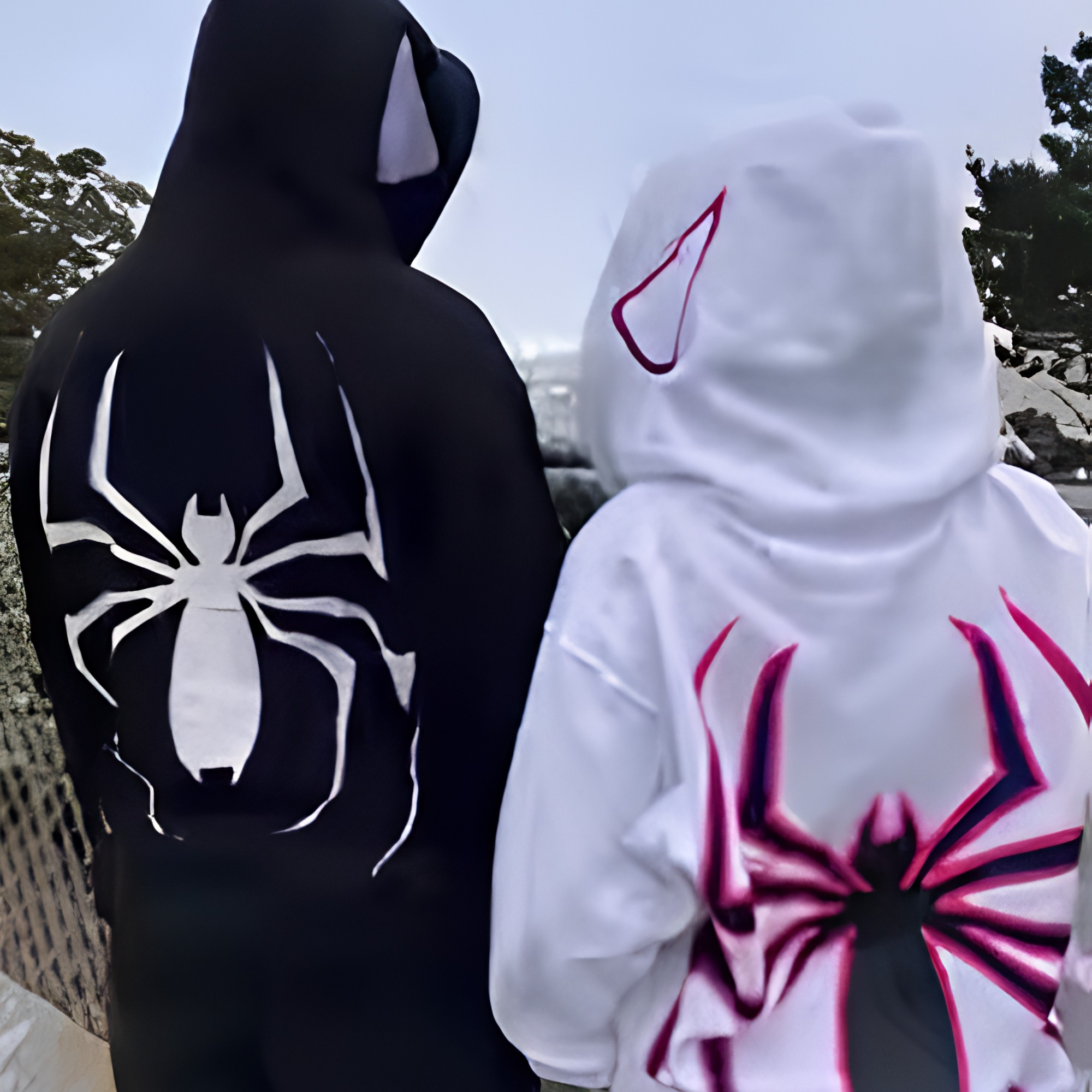 Full Zip Up Spider Hoodie - Oversized Streetwear Jacket