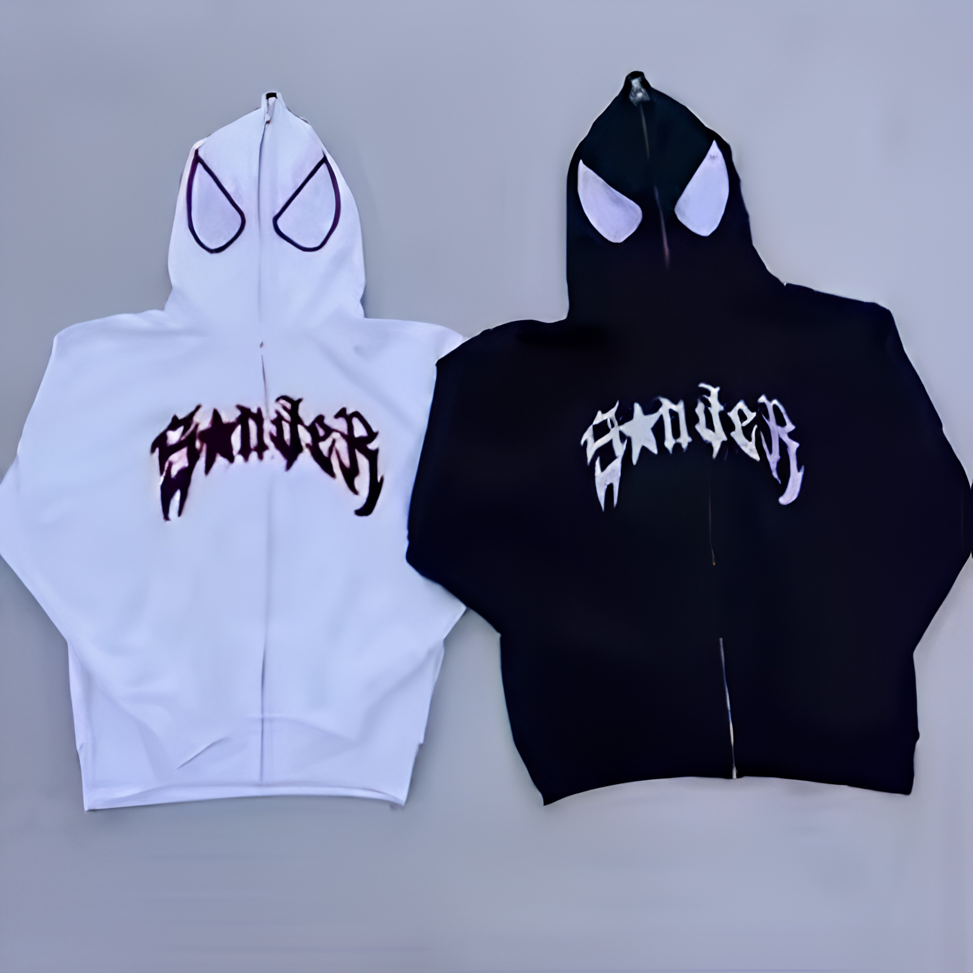 Full Zip Up Spider Hoodie - Oversized Streetwear Jacket