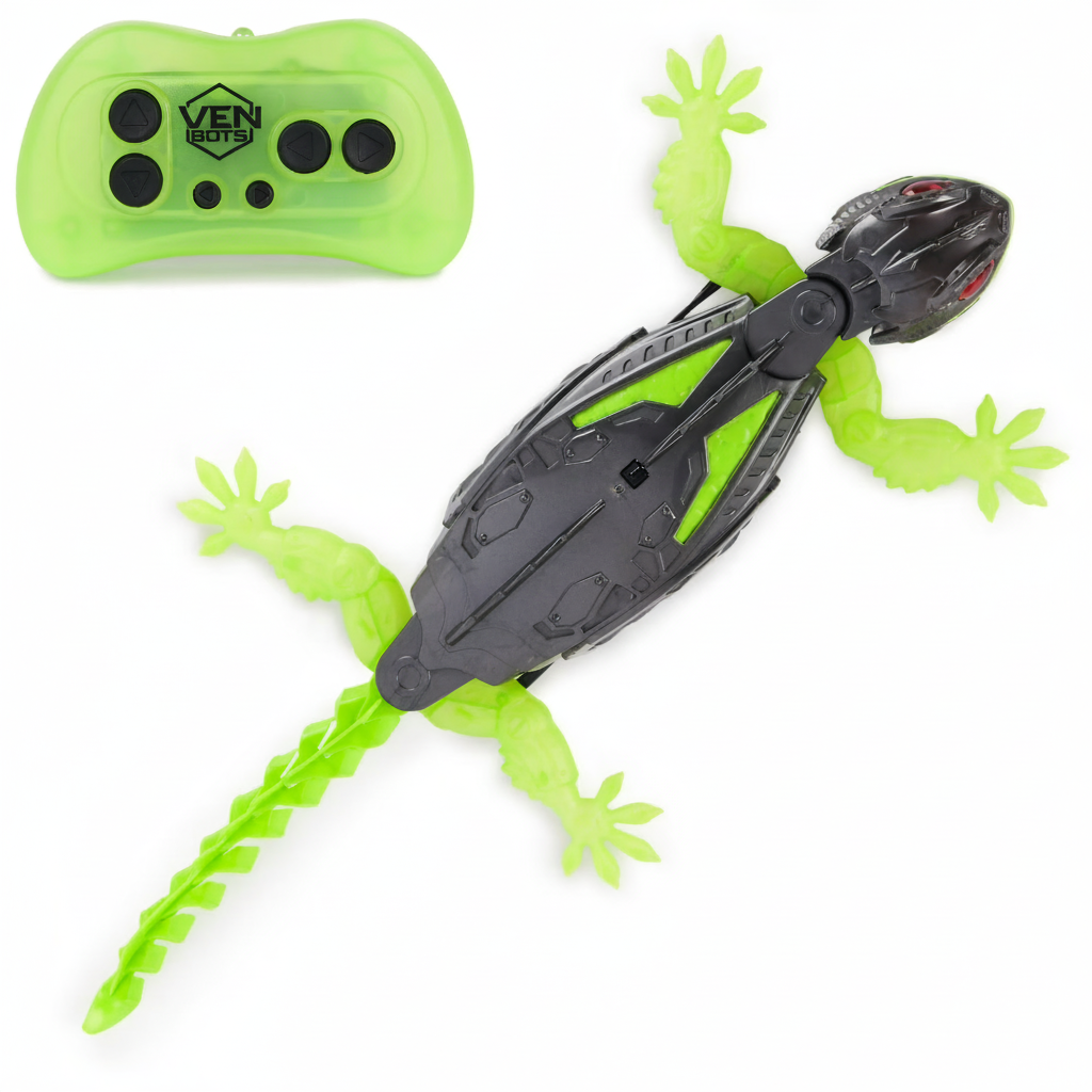 Ven Bots RC Wall Climbing Lizard Robot Toy | Remote Control Gecko That Crawls Floors & Climbs Wall