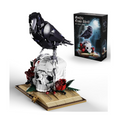 Gothic Raven & Skull Building Set for Adults, 1,358 Pieces
