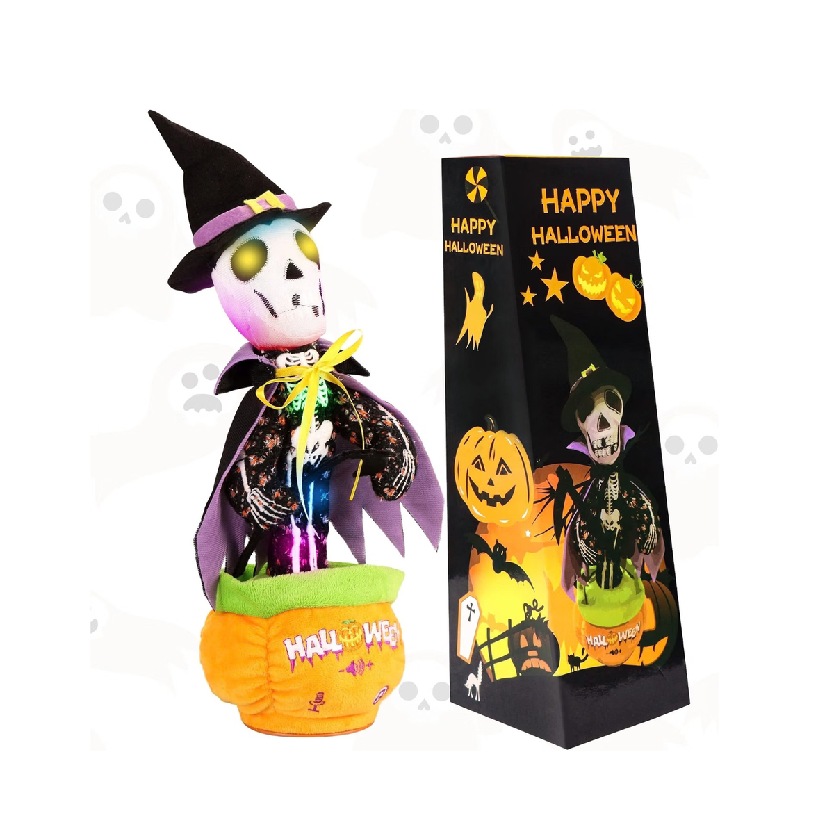 Halloween Skull Talking, Singing & Dancing Skeleton Toy