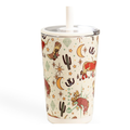 HydroJug Everyday Tumbler 14 oz, Ceramic-Lined Straw Cup, Rodeo