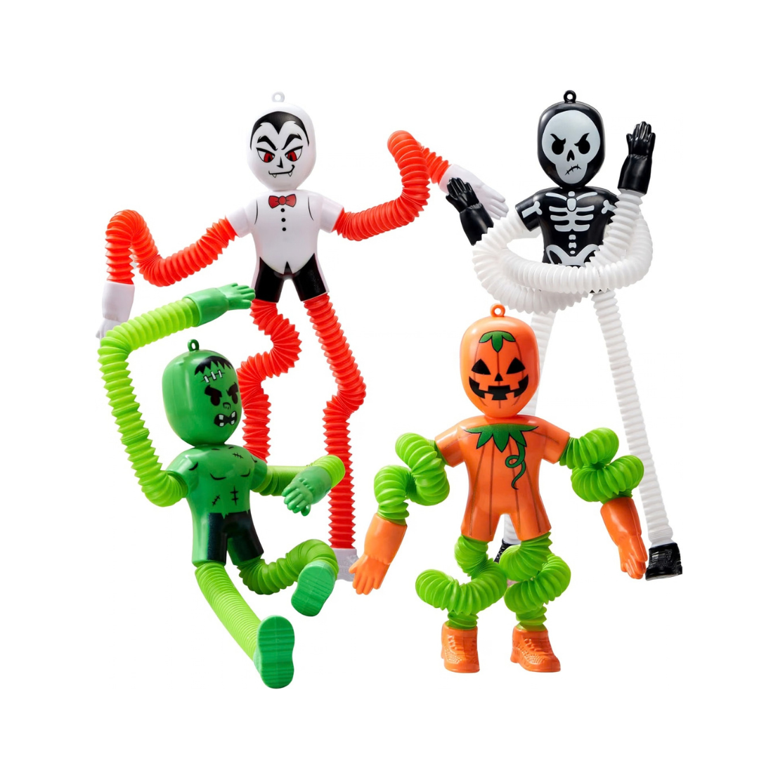 JOYIN 4-Piece Halloween Sensory Stretchy Pop Tube Toys
