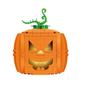 Jack-O-Lantern Pumpkin Halloween Building Set 233pc