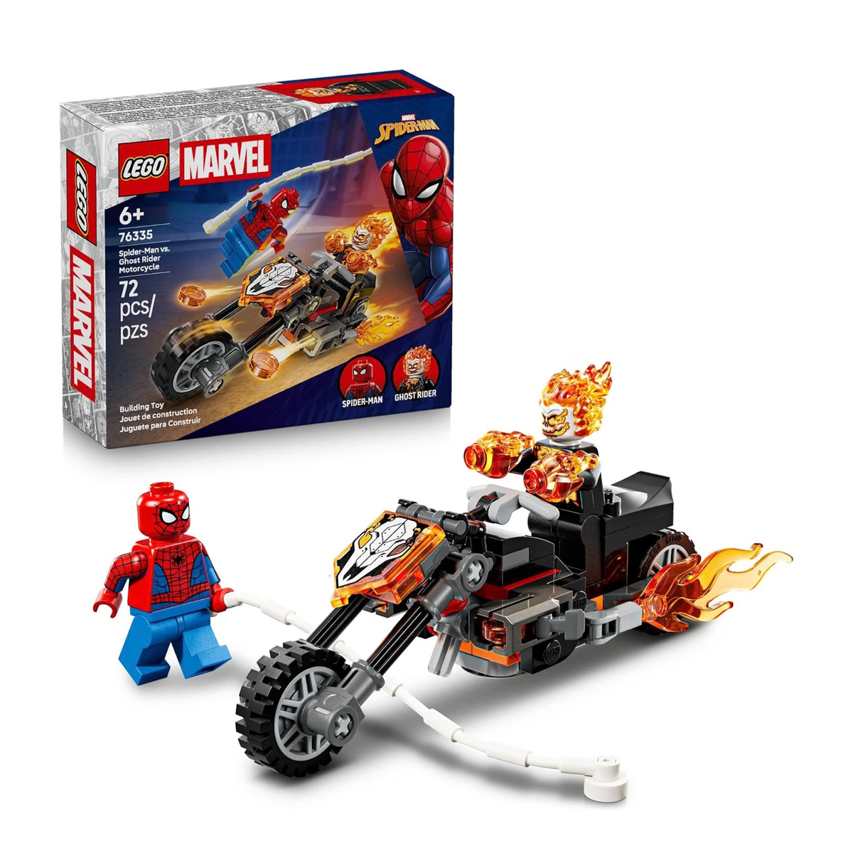 LEGO Marvel Spider-Man vs. Ghost Rider Motorcycle 76335