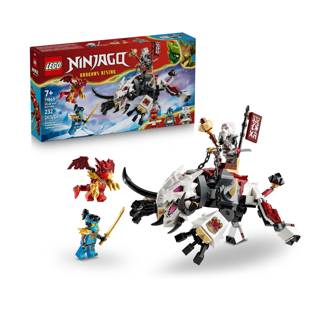 LEGO NINJAGO Zilvar and Grimtak the Dragon Beast 71863