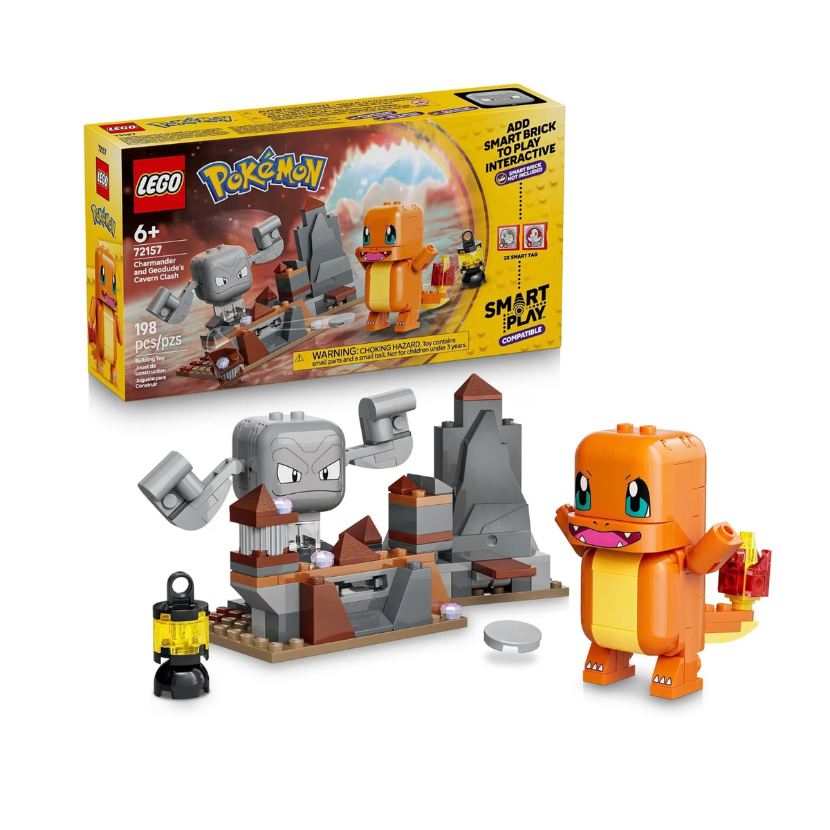 LEGO Pokémon SMART Play: Charmander and Geodude's Cavern Clash 72157