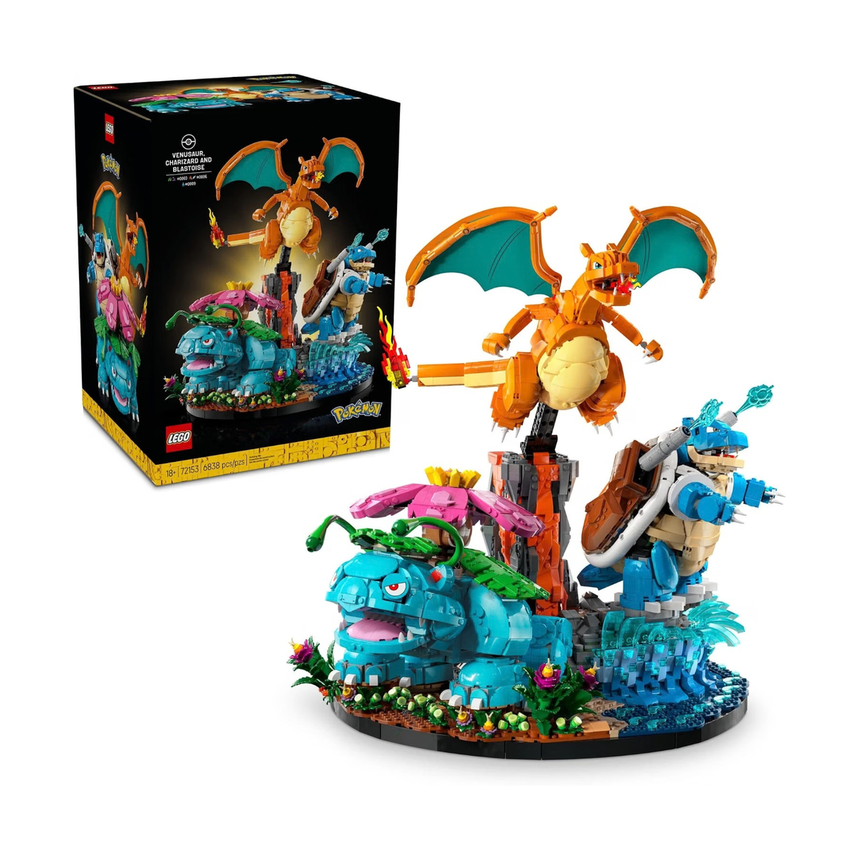 LEGO Pokémon Venusaur, Charizard and Blastoise 72153