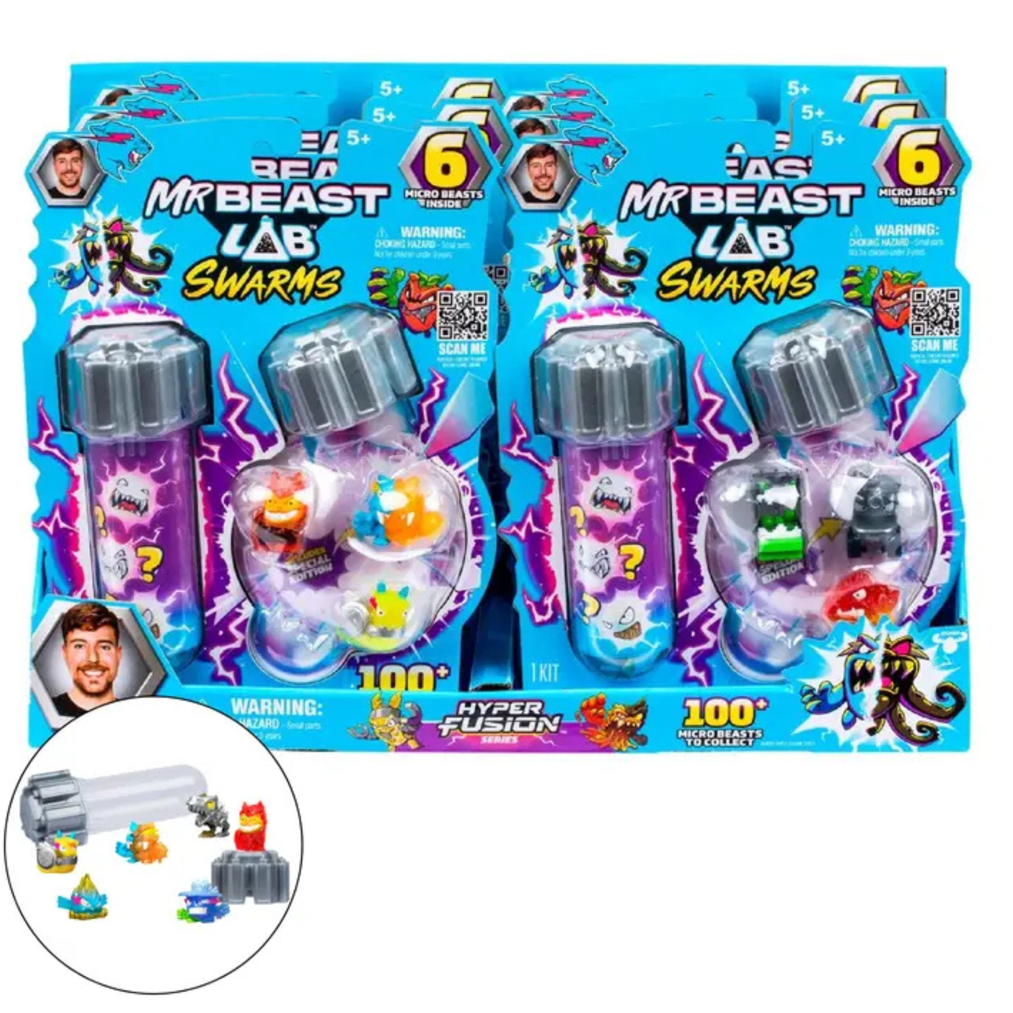 Moose Toys - MrBeast Lab Hyper Fusion Swarms 6-Pack