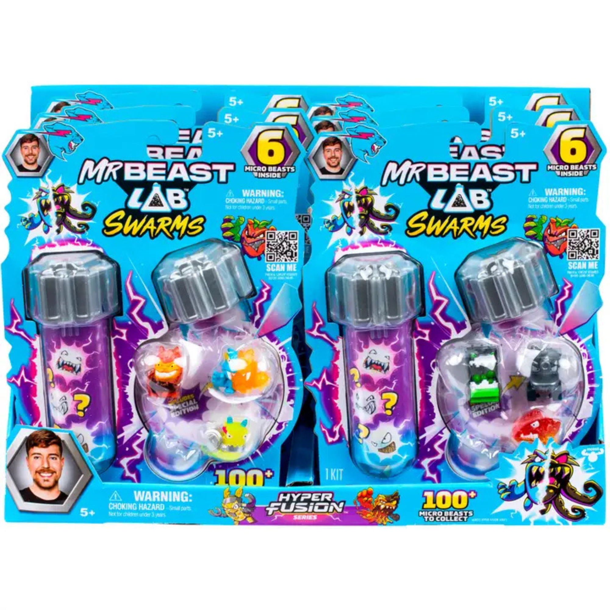 Moose Toys - MrBeast Lab Hyper Fusion Swarms 6-Pack
