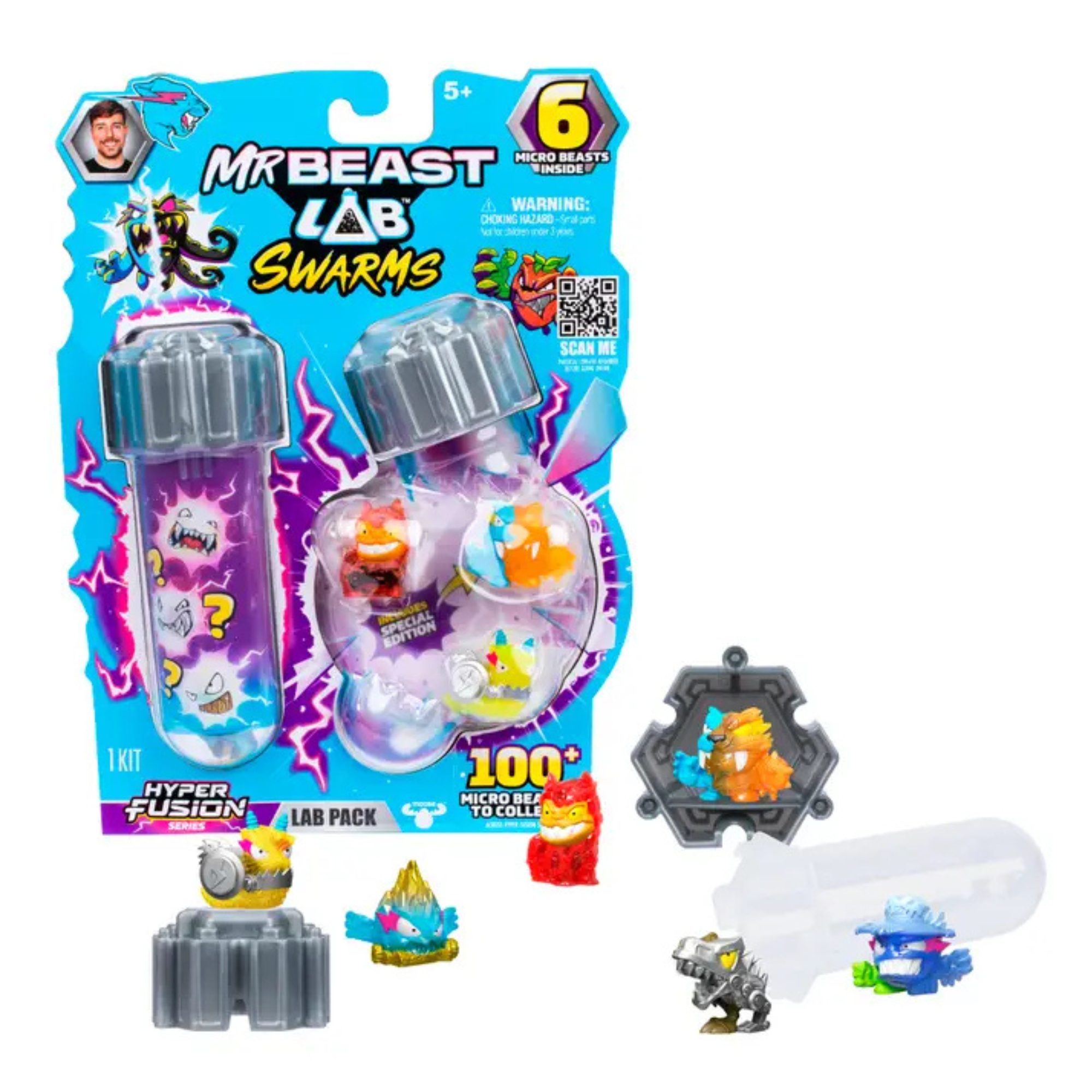Moose Toys - MrBeast Lab Hyper Fusion Swarms 6-Pack