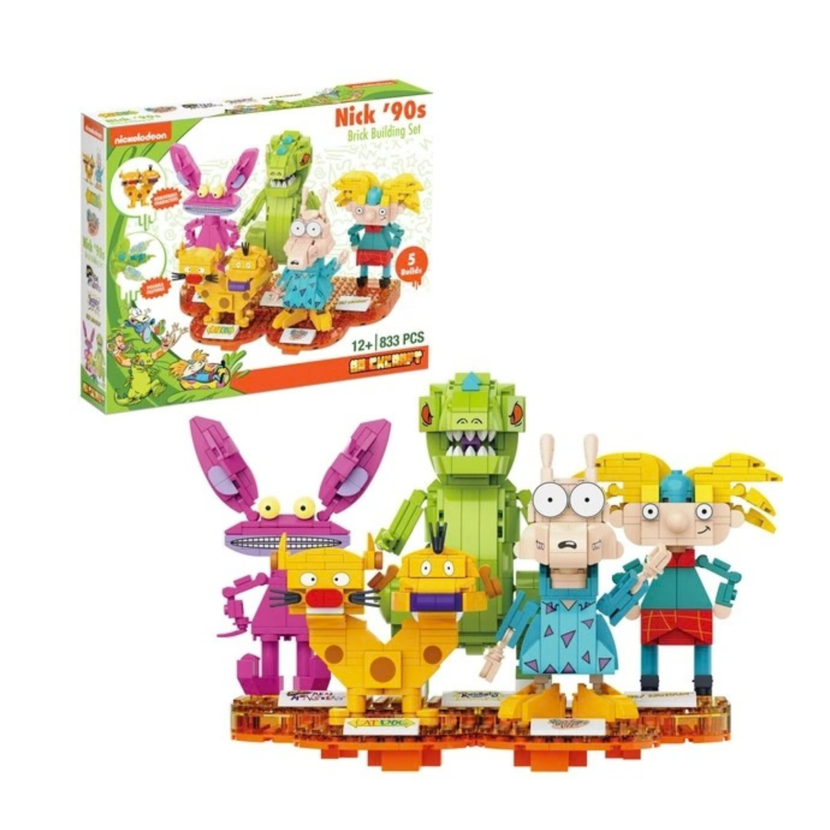 Nickelodeon 90s Icons Building Set, Retro TV 833pc