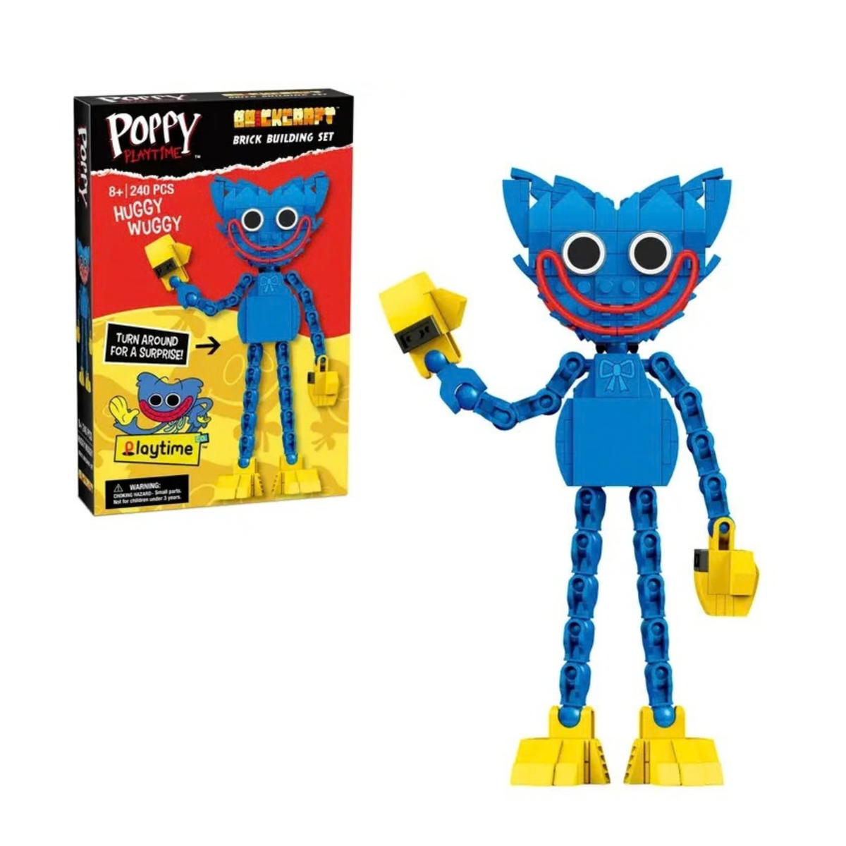 Poppy Playtime Huggy Wuggy Figure Building Set 240pc