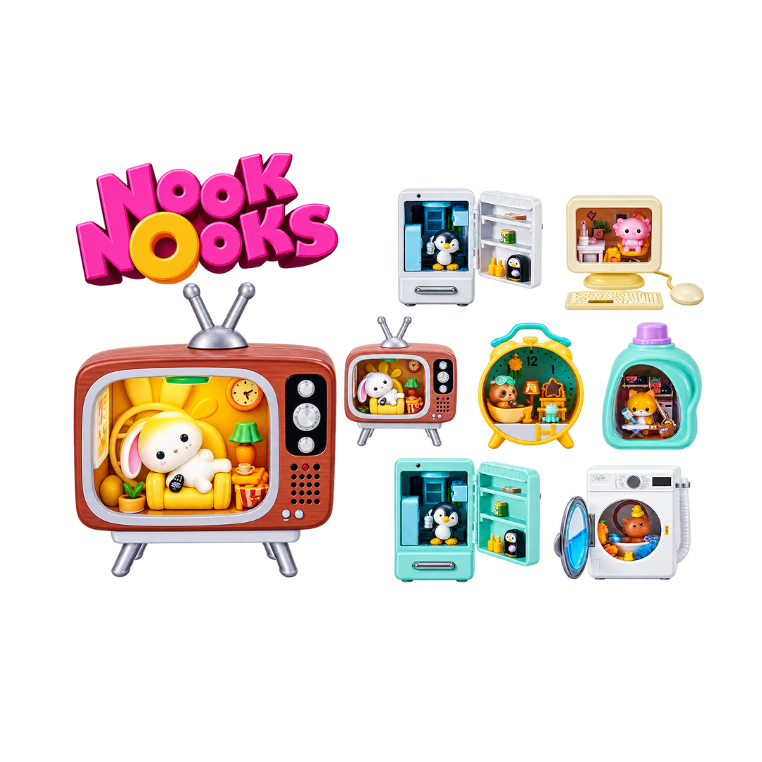 STARBOX Nook Nooks Series 1 Blind Box Collectible LED Animal Home Scenes