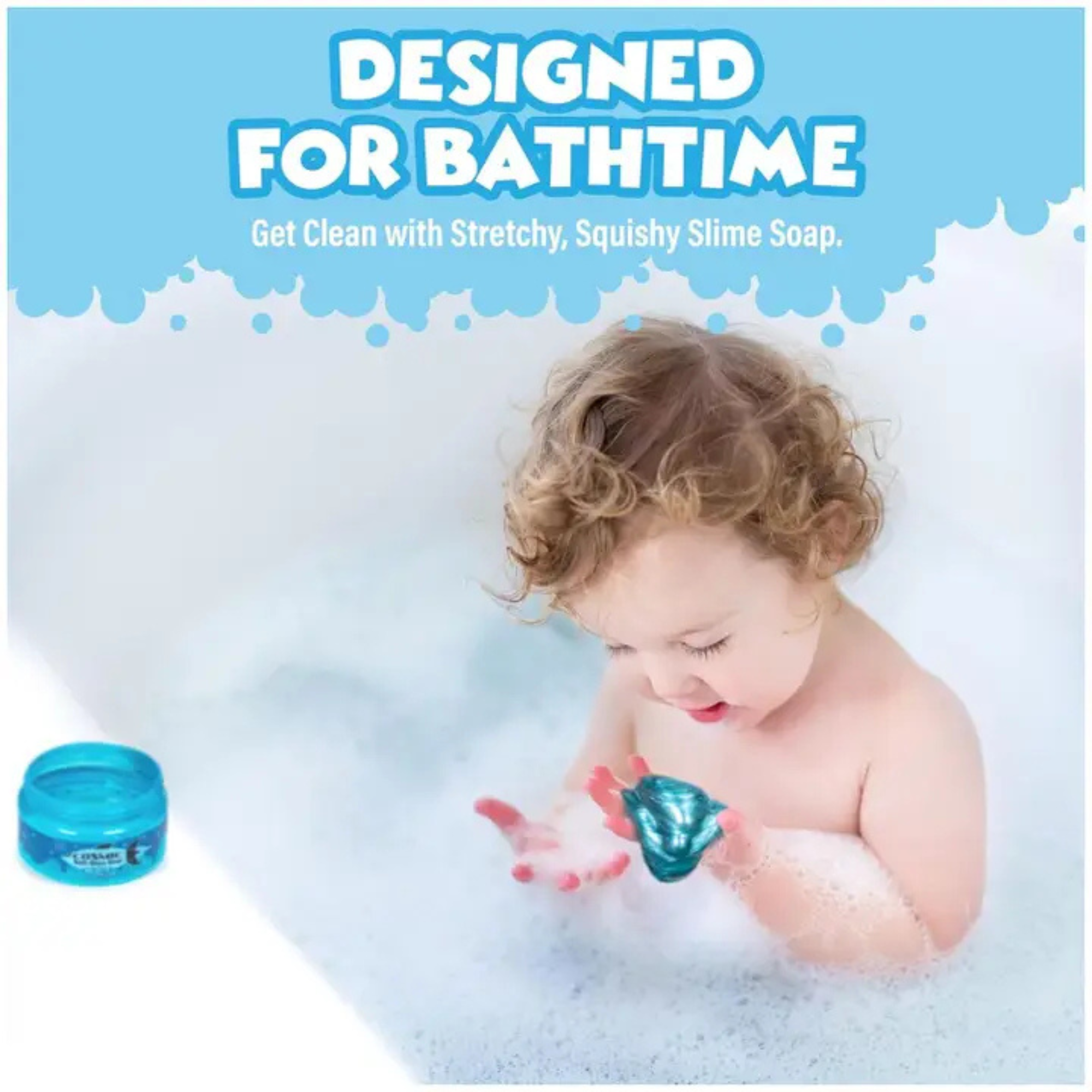 Tub Works Cosmic Bath Slime Kids Soap Bath Toy, 6 Pack