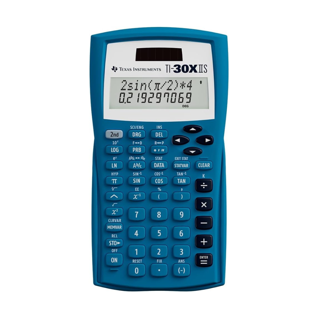 Texas Instruments TI-30XIIS Scientific Calculator, Blue