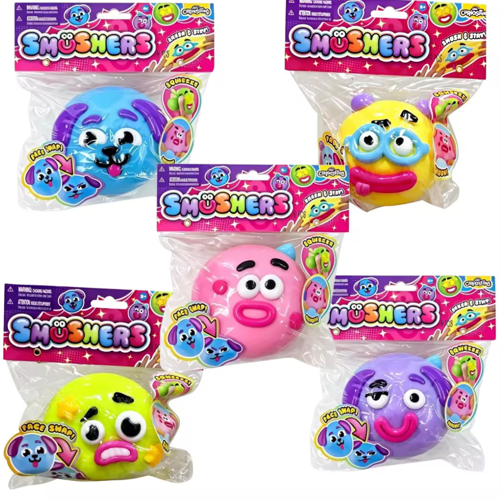 Squeeze Face Toys, Novelty Smush Face Squeeze Toys (C)