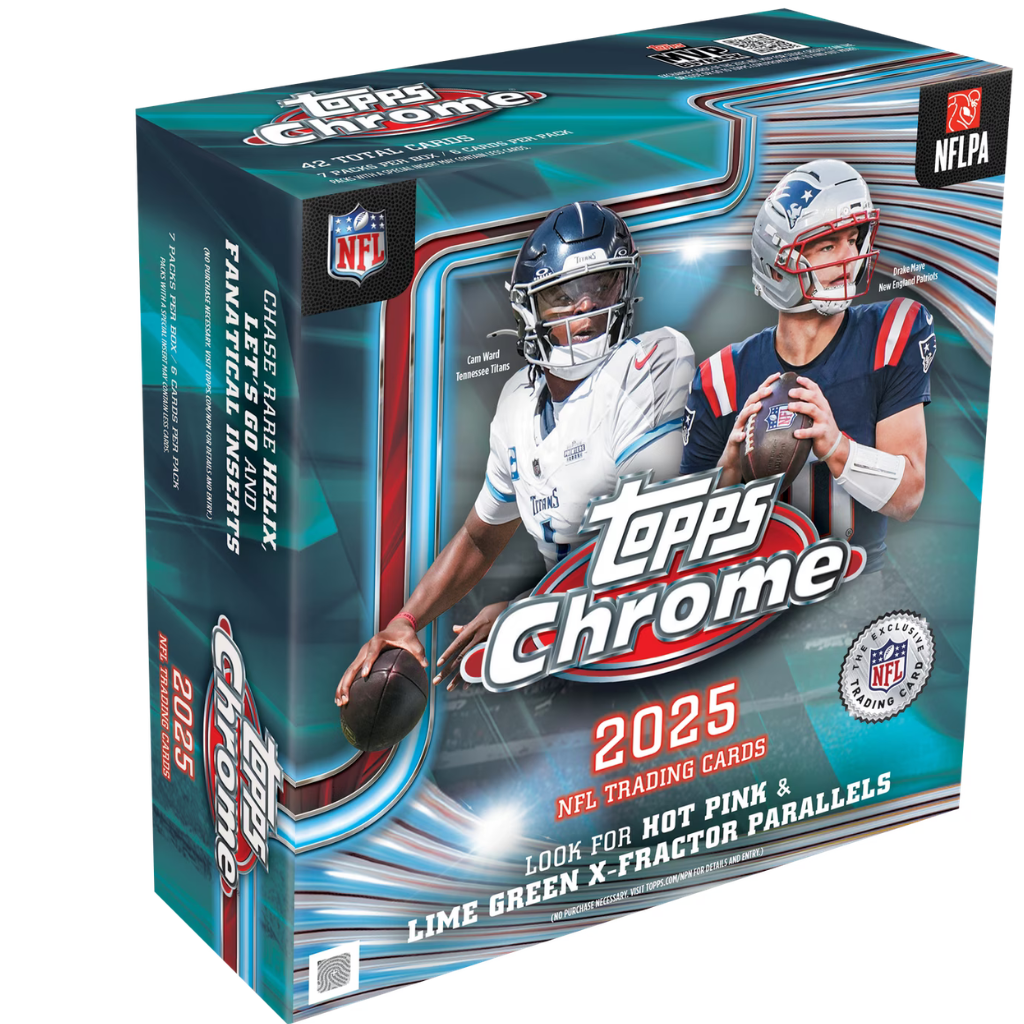 2025 Topps Chrome NFL Football Mega Box