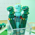 Dinosaur-Themed 10-Color Retractable Ballpoint Pen