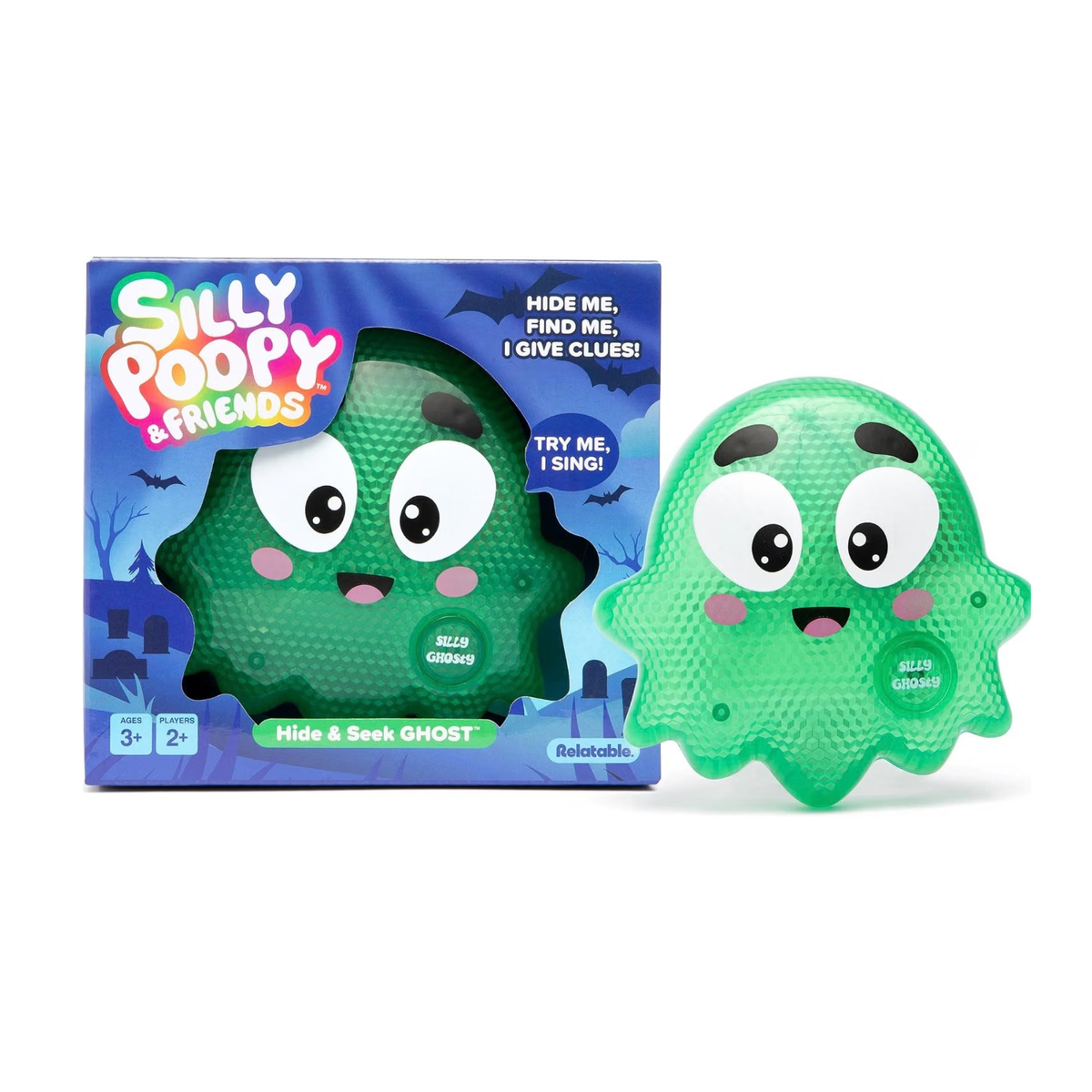 WHAT DO YOU MEME? Silly Poopy & Friends™ Hide & Seek Ghost™ By Relatable