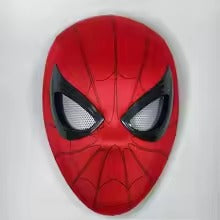 2026 Popular Breathable Spider-Man Headset with Chin Operable Blink Touch Glowing Mask - Miles Halloween Cosplay Boys Headgear Toy