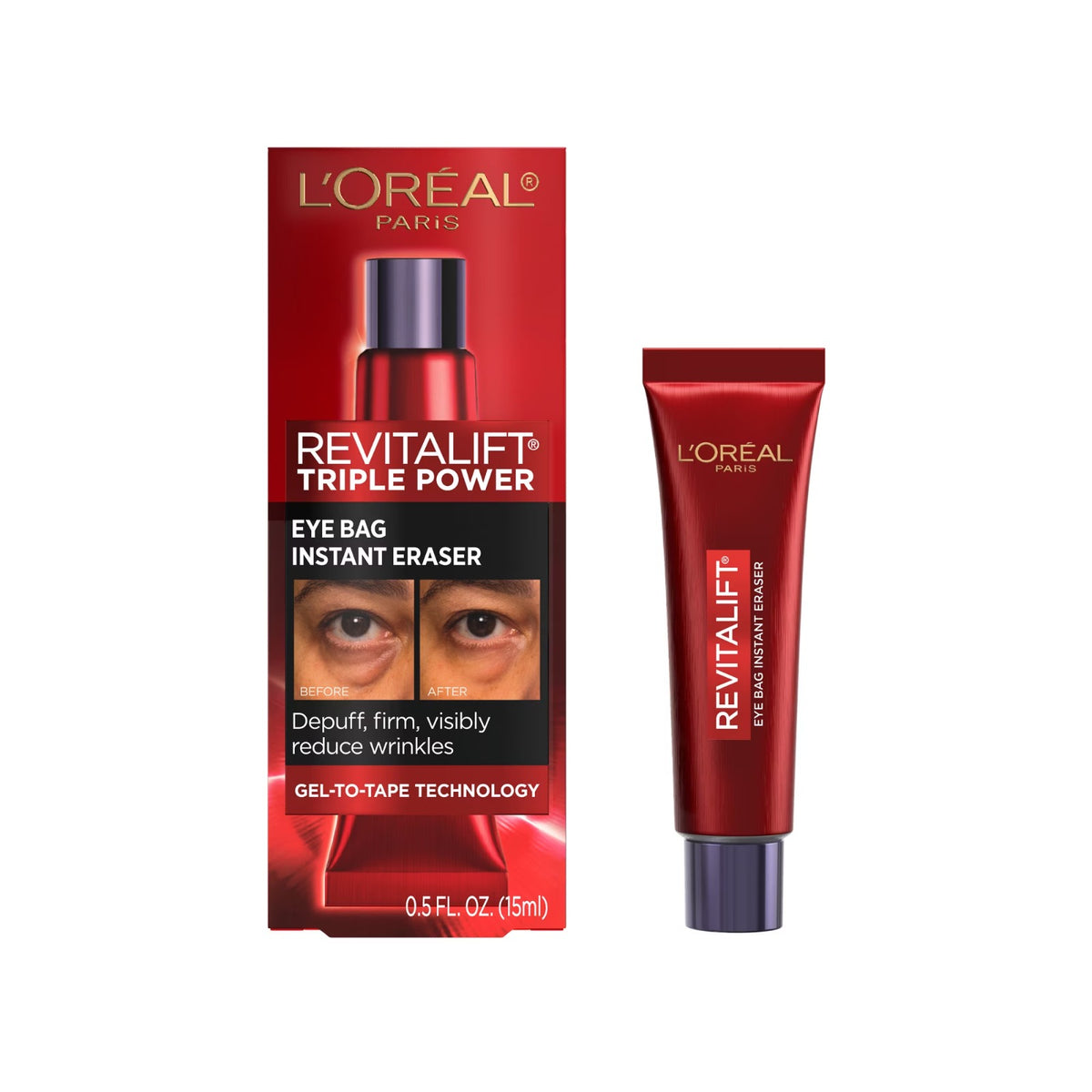 L'Oreal Paris Revitalift Triple Power Eye Bag Instant Eraser, 0.51 fl oz