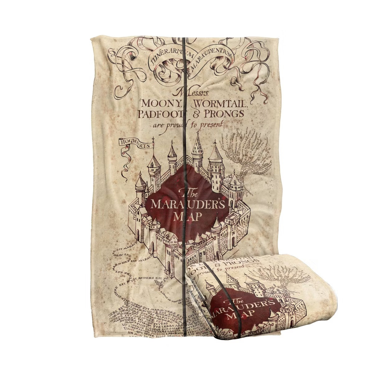 Harry Potter Marauder's Map Silky Touch Throw Blanket – 36" x 58"