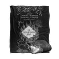 Harry Potter Black & White Map Silky Touch Throw Blanket – 50" x 60"