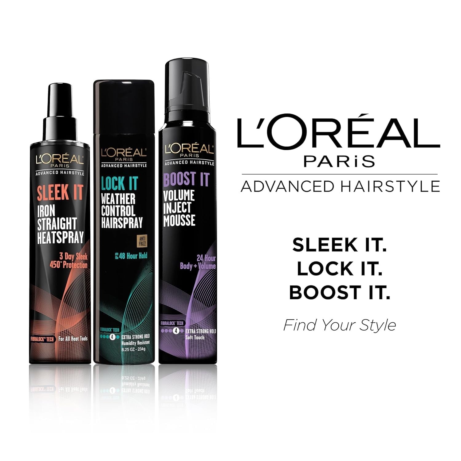 L'Oreal Paris Advanced Hairstyle Sleek It Iron Straight Heatspray - 5.7 fl oz