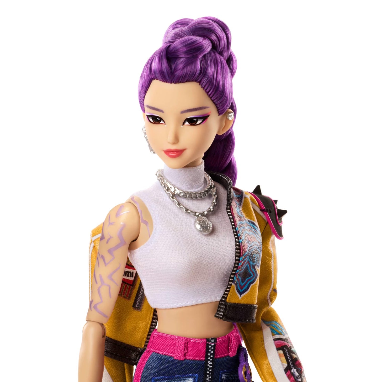 KPop Demon Hunters HUNTR/X Rumi Fashion Doll in Removable Look with Themed Movie Accessories