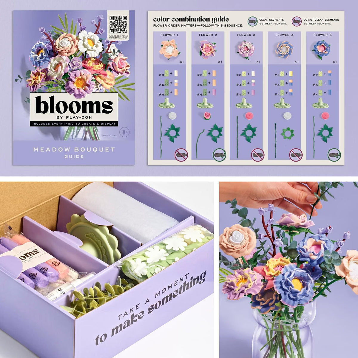 Play-Doh Blooms Meadow Flower Bouquet Making Kit