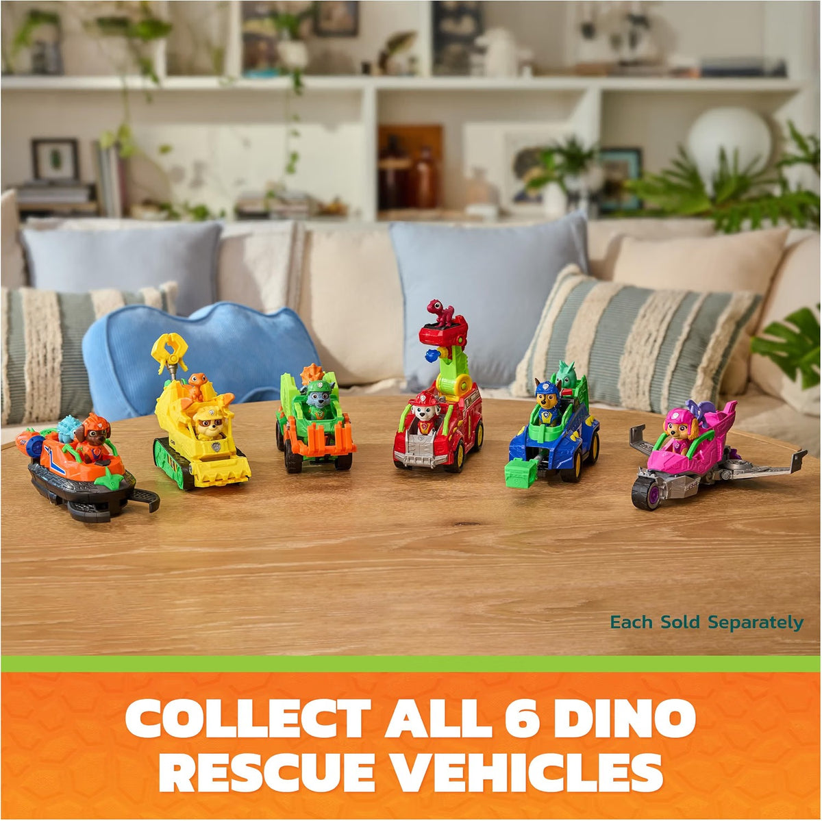 PAW Patrol The Dino Movie Marshall Dino Rescue Firetruck Toy Vehicle