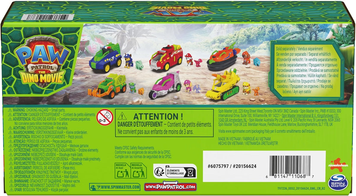 PAW Patrol The Dino Movie Marshall Dino Rescue Firetruck Toy Vehicle