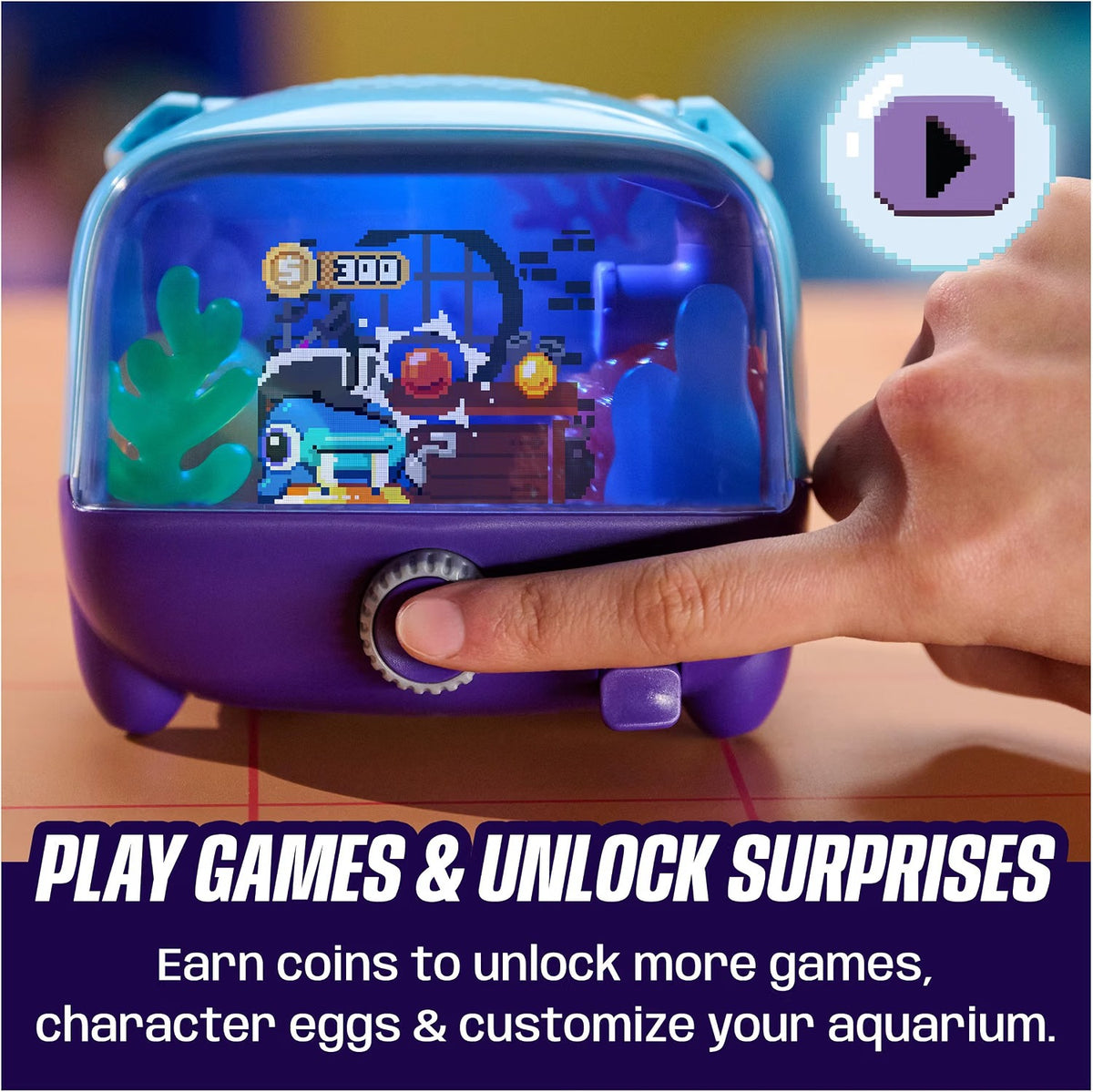 BITZEE Aquarium Interactive Fish Tank Toy & Digital Pet, Ages 5+