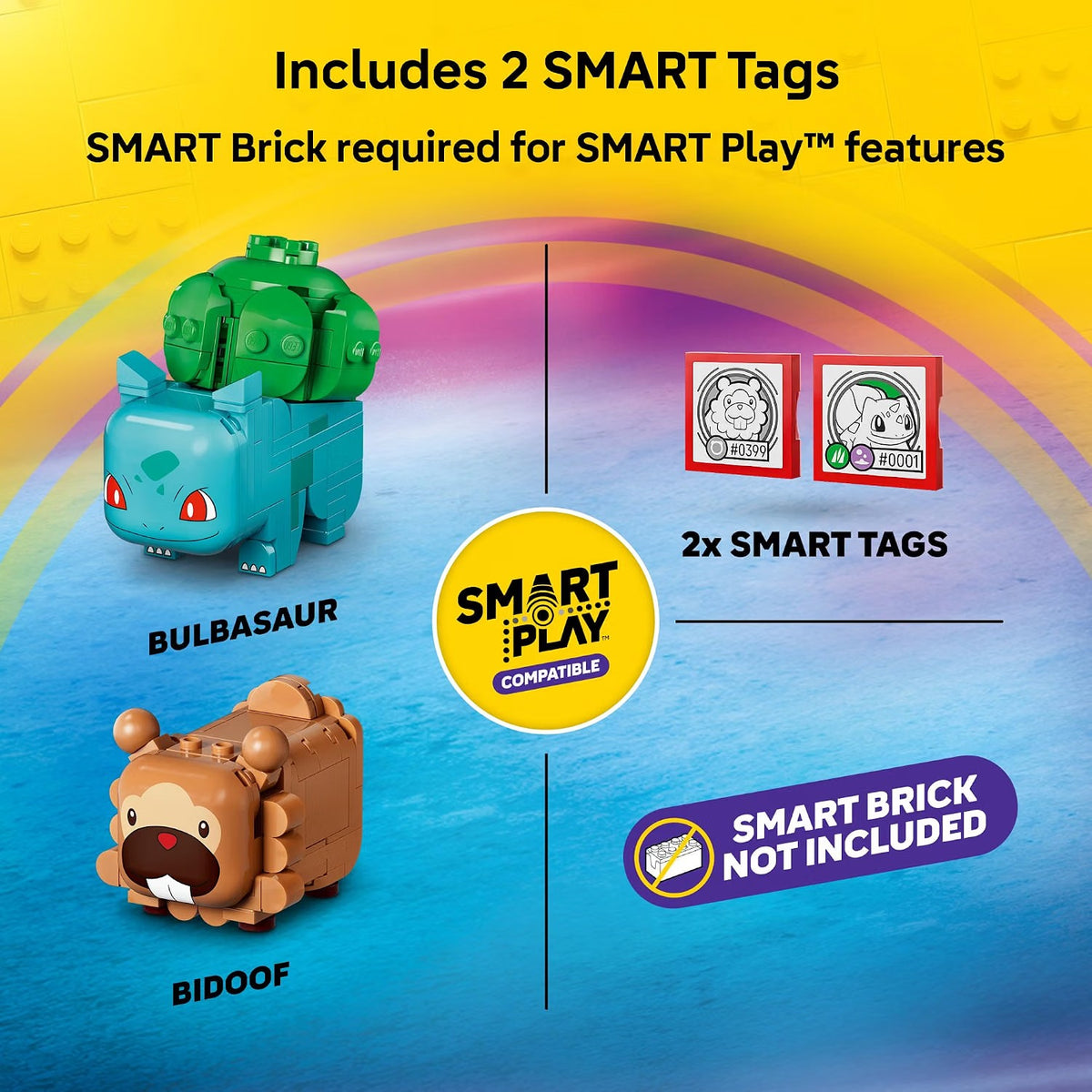 LEGO Pokémon SMART Play: Berry Bash with Bulbasaur and Bidoof 72155