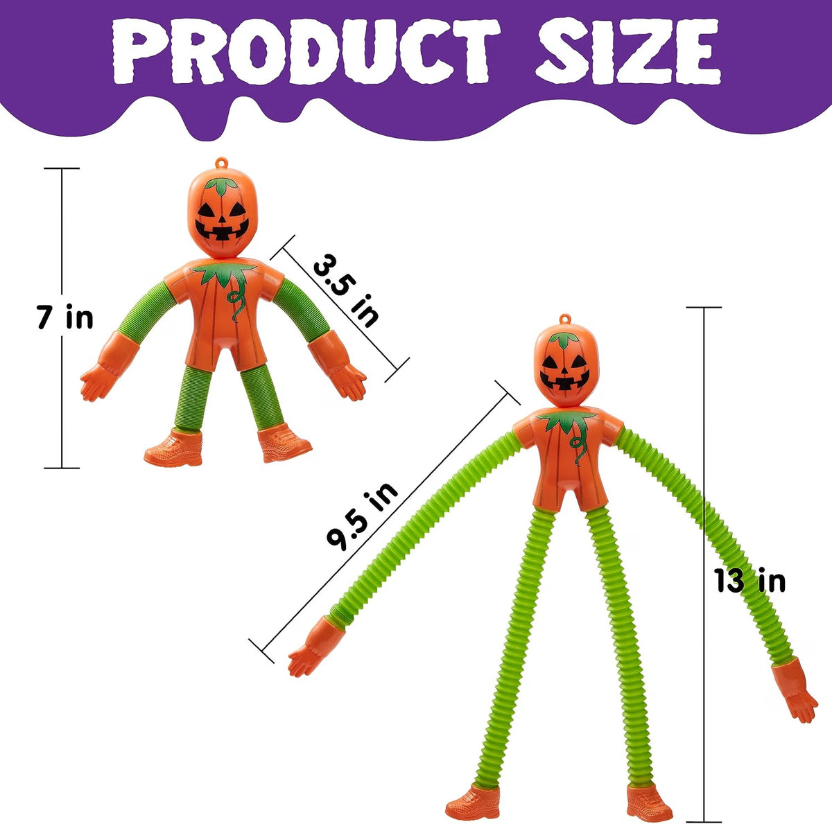 JOYIN 4-Piece Halloween Sensory Stretchy Pop Tube Toys