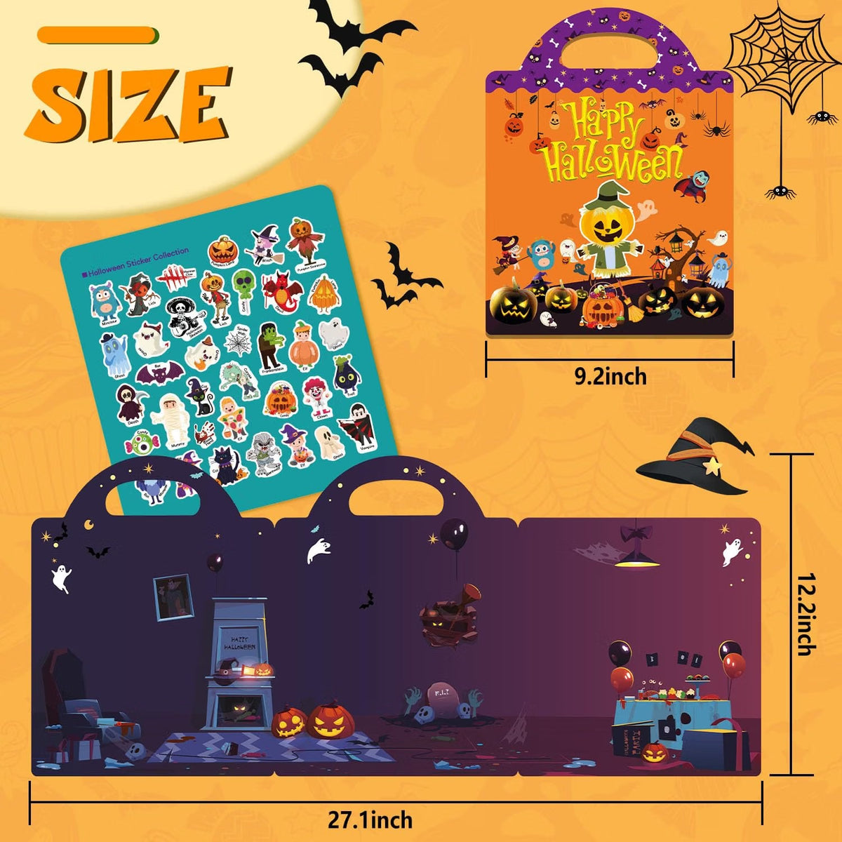 Halloween Sticker Book for Kids – Crafts, Toys & Gifts