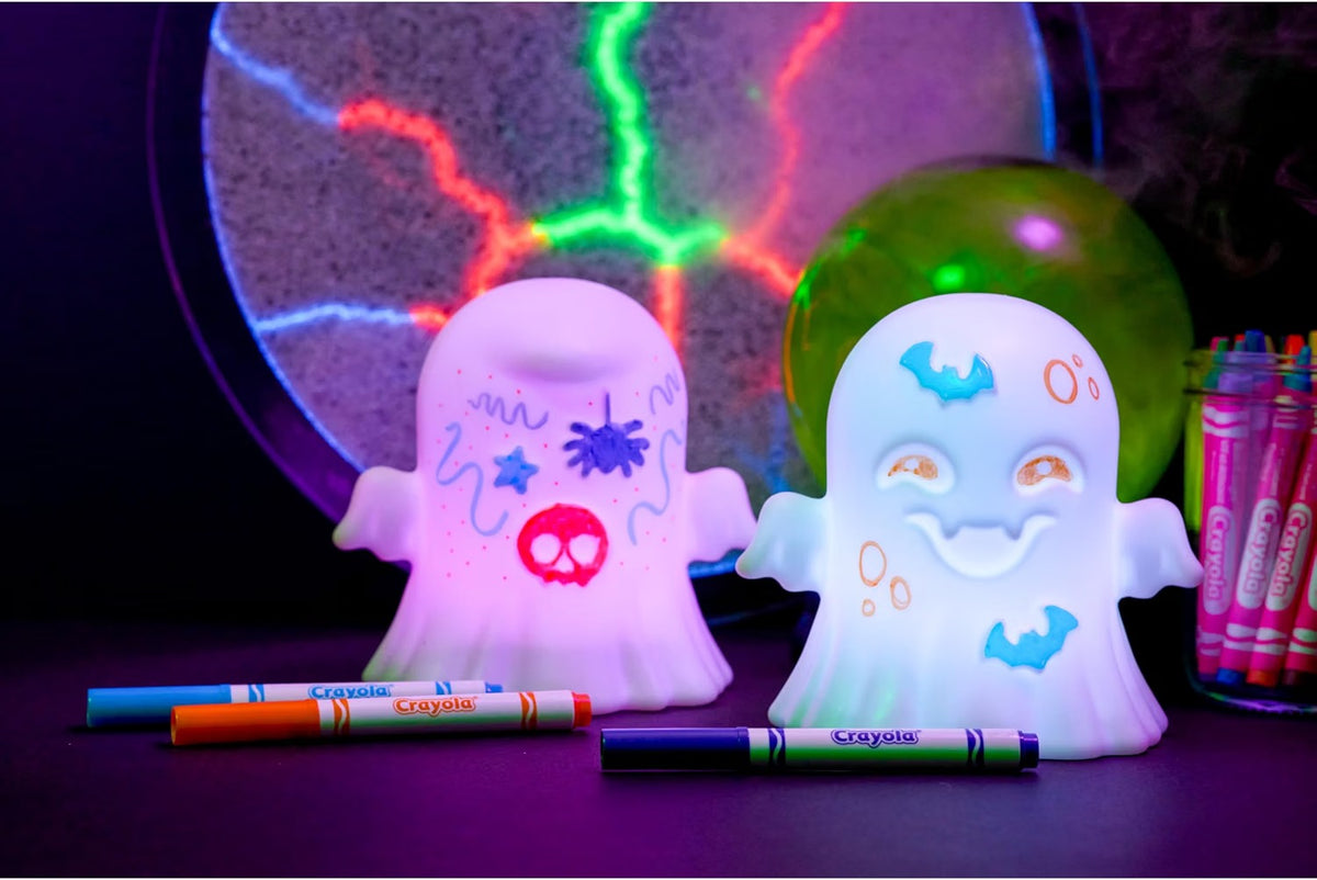 Crayola Light-Ups Ghost, Reusable Coloring Light Up Halloween Toy for Kids